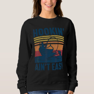 Sudadera Pesca en Barco Antiguo Pescador Enganchar No es Fá