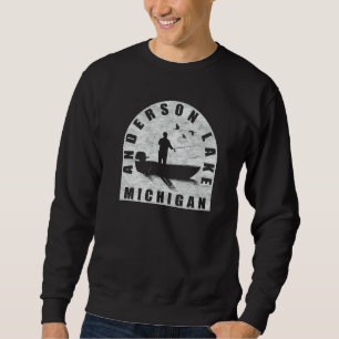 Sudadera Pesca en el lago Anderson Michigan
