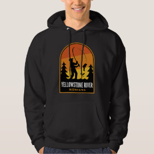 Sudadera Pesca en el río Yellowstone Montana