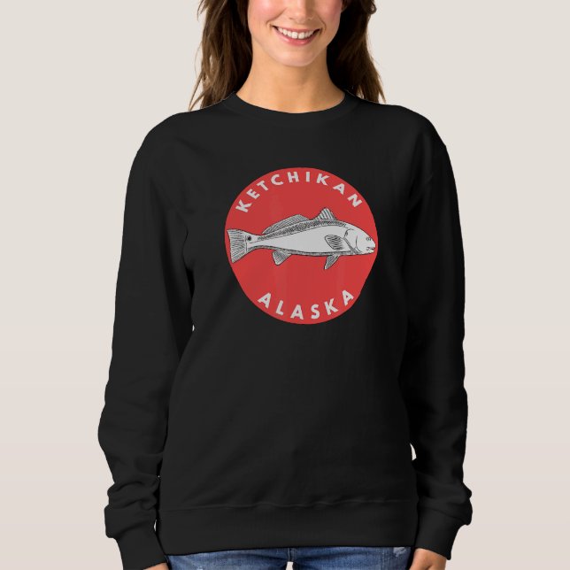 Sudadera Pesca en Ketchikan Alaska (Anverso)