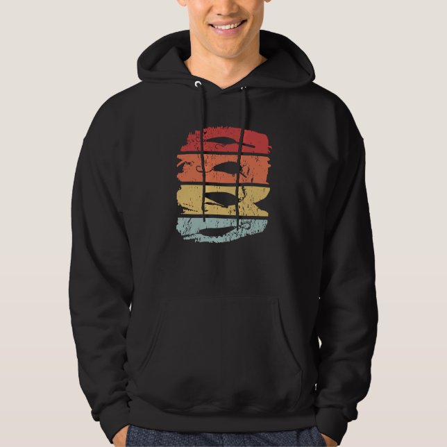 Sudadera Pesca Hook Retro Vintage (Anverso)