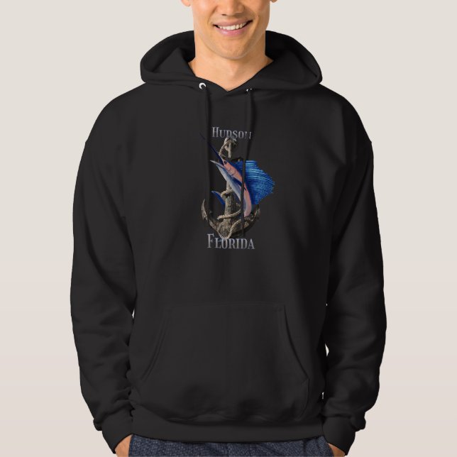 Sudadera Pesca marina Marlin Ocean de Hudson Florida (Anverso)
