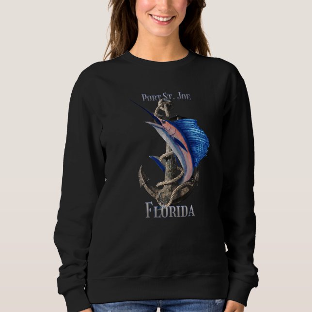 Sudadera Pesca marina Marlin Ocean de Port St Joe Florida (Anverso)