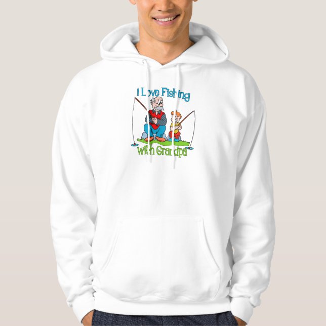 Sudadera Pesca - Me encanta pescar con el abuelo (Anverso)