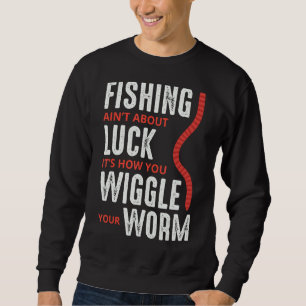 Sudadera Pesca Papá Gusano Pescado Actividad Al Aire Libre