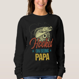 Sudadera Pesca Retro Con El Hombre Como Papa