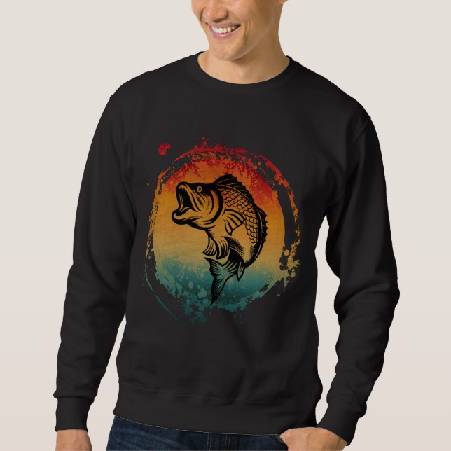 SUDADERA PESCA RETRO VINTAGE (Anverso)