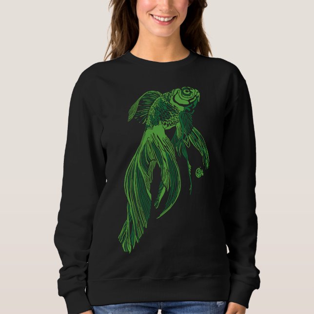 Sudadera Pescado 02 Verde (Anverso)