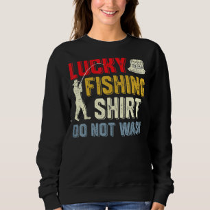 Sudadera Pescado afortunado Tee Gracioso Pesca Diciendo Hom