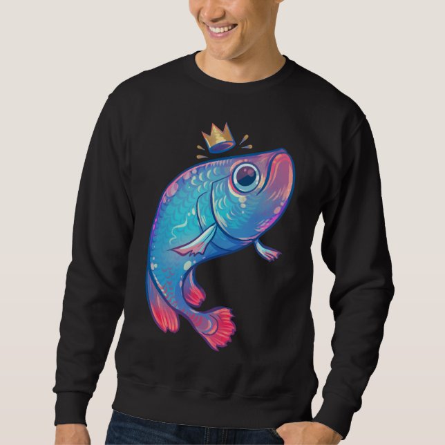 Sudadera Pescado Arowana arcoiris 378 (Anverso)