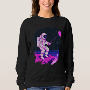 Sudadera Pescado Astronauta Pescador Espacial Océano Atlánt