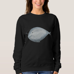 Sudadera Pescado Azul Pintado En Acuarela