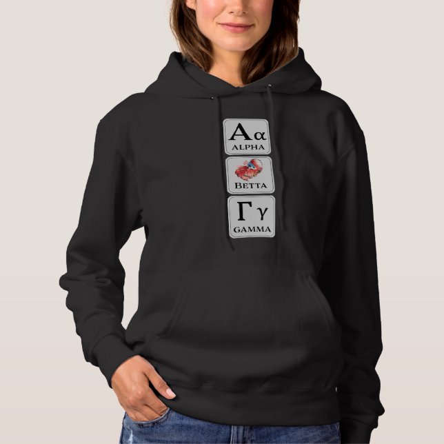 Sudadera Pescado Betta Fish 932 de los Siameses (Anverso)