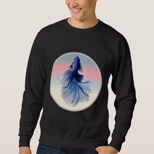 Sudadera Pescado Betta Siamese (Anverso)