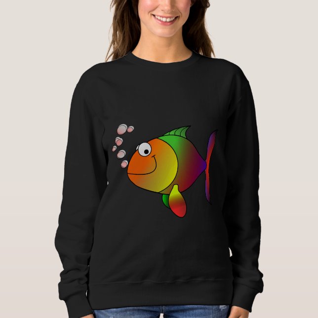 Sudadera Pescado coloreado 101 (Anverso)