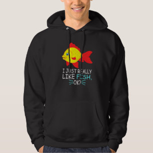 Sudadera Pescado Cuerdo Me Gusta Realmente El Pescado Ok