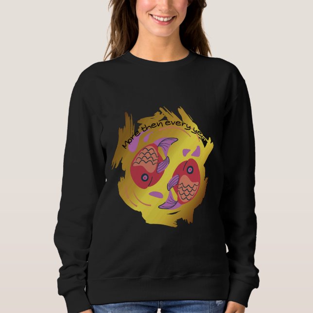 Sudadera Pescado de baño gratuito (Anverso)