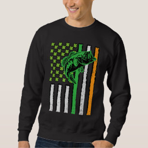 Sudadera Pescado de la bandera norteamericana de Irlanda St