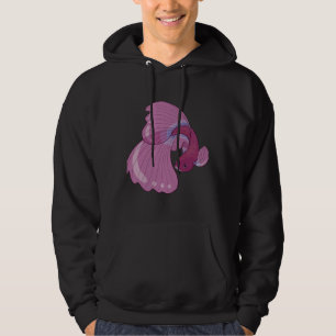 Sudadera Pescado De Lucha Contra El Oro Y La Betta Azul
