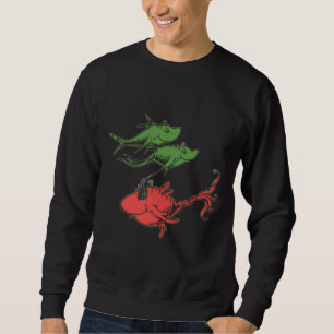 Sudadera Pescado Dos Peces Rojo Pescado Azul