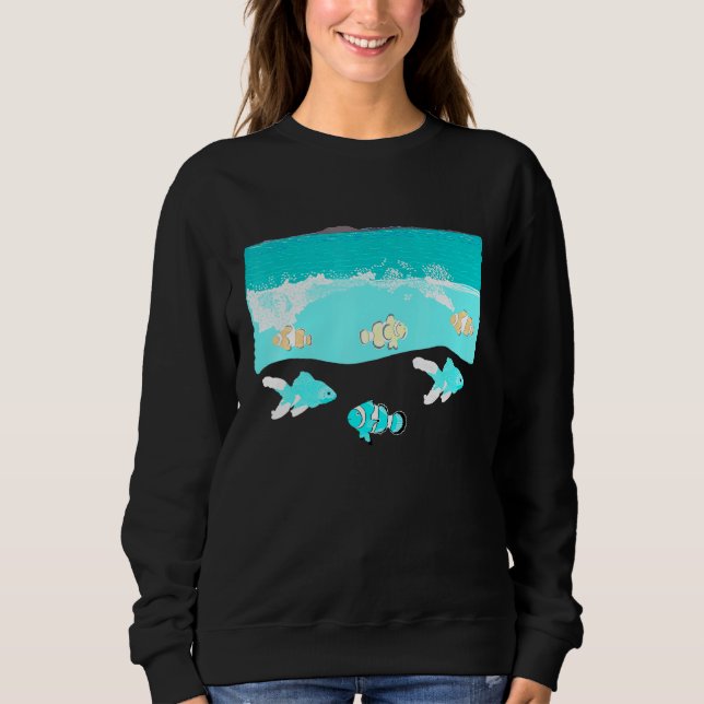 Sudadera Pescado En El Océano (Anverso)