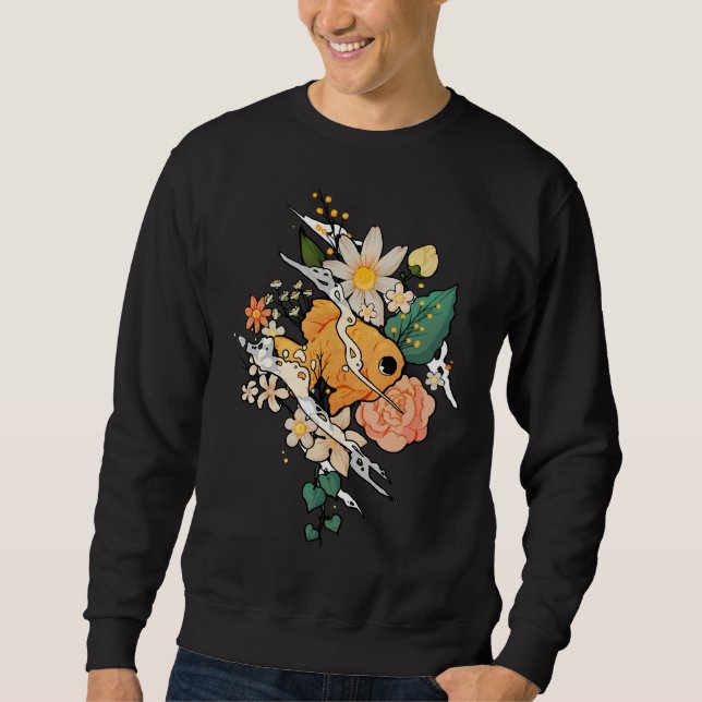 Sudadera Pescado En Flores (Anverso)