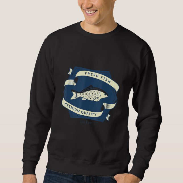 Sudadera Pescado fresco enlatado (Anverso)