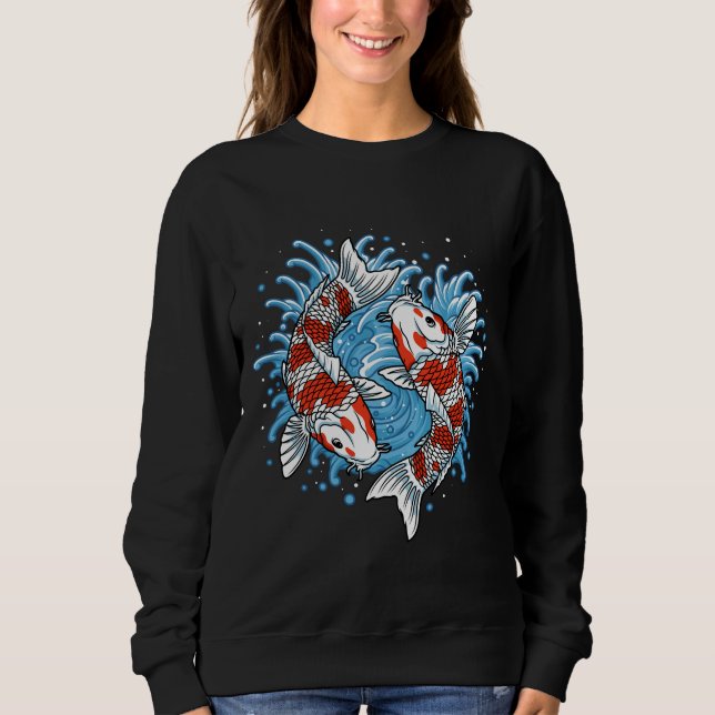 Sudadera Pescado japonés Koi Carp 284 (Anverso)