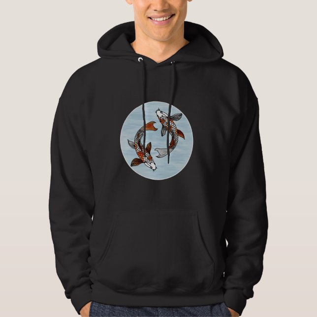 Sudadera Pescado Koi En Agua (Anverso)