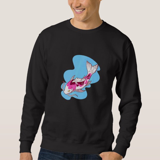 Sudadera Pescado Koi Japonés 123456 (Anverso)