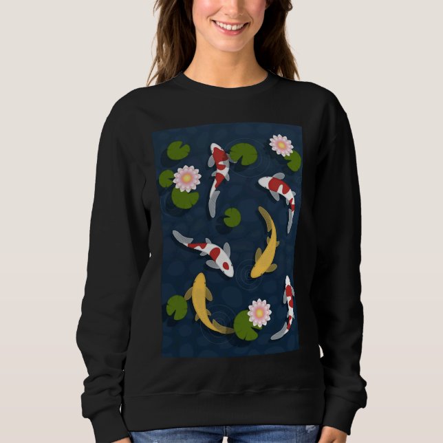 Sudadera Pescado Koi Japonés 286 (Anverso)