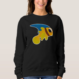 Sudadera Pescado lindo con Chicas de Fin de Tiburón Mascota