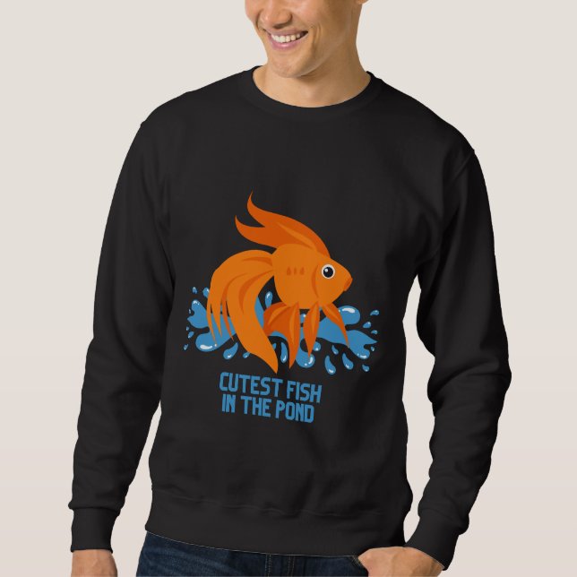 Sudadera Pescado Más Alto En El Pestón 590 (Anverso)