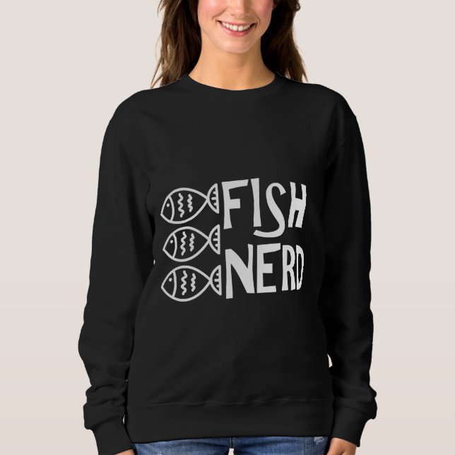 Sudadera Pescado Nerd Pescadores Rellenos Cambio de agua 71 (Anverso)