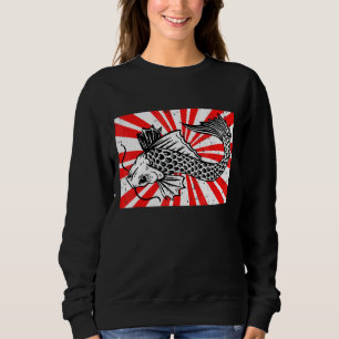 Sudadera Pescado retro japonés Koi Carp
