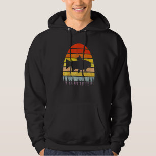 Sudadera Pescado retro Sunset de los hombres del mundo