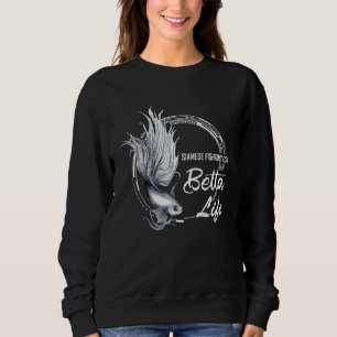 Sudadera Pescado Siamés Betta Life Betta Fish Aquari