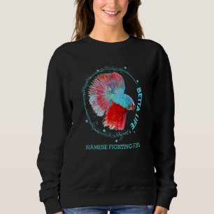 Sudadera Pescado Siamés Betta Life Betta Fish Aquari