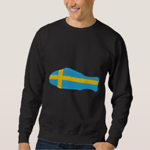 Sudadera Pescado Sueco En Bandera Sueca
