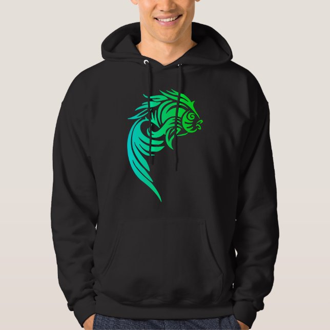 Sudadera Pescado tribal (Anverso)