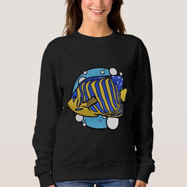 Sudadera Pescado tropical 1014 (Anverso)