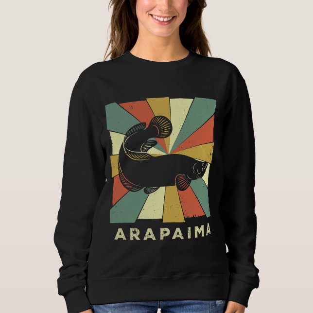 Sudadera Pescado Vintage Retro Animal (Anverso)
