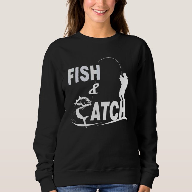 Sudadera Pescado Y Pesca Al Aire Libre, Hobby Deportivo Y O (Anverso)
