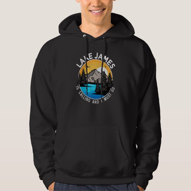 Sudadera Pescador Camping Lakeview Lago James (Anverso)