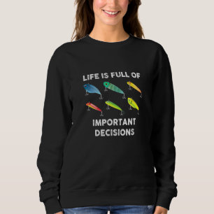 Sudadera Pescador Con Suerte La Vida Pesquera Está Llena De