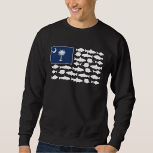 Sudadera Pescador de agua salada de Carolina del Sur Bander
