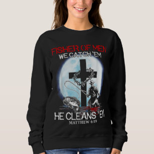 Sudadera Pescador De Hombres Que Los Atrapamos. Limpia A Em