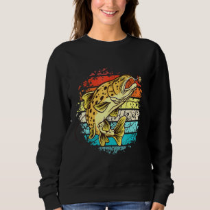 Sudadera Pescador de la pesca del baiter de trucha marrón v