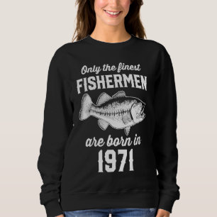 Sudadera Pescador de pesca de 52 años 1971 52º cumpleaños