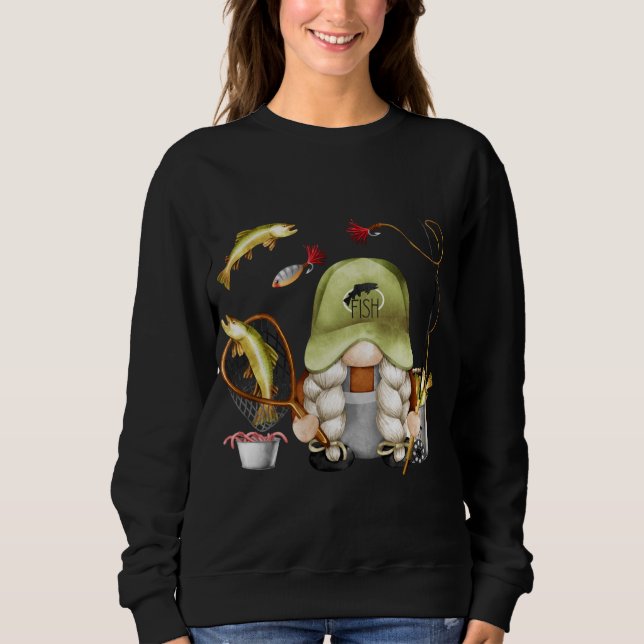 Sudadera Pescador Gnomie Xmas Pareja de Coincidencia - Grac (Anverso)